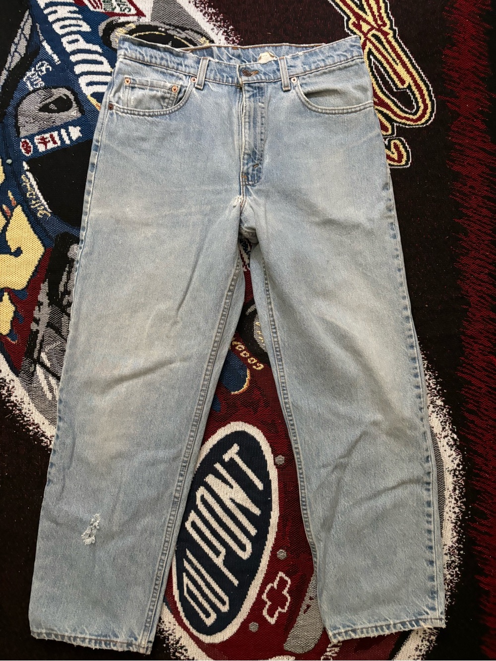VTG Levi's 550 Relaxed Fit Jeans Men's 34x29 (32x28) Blue Denim Made in USA 90’s